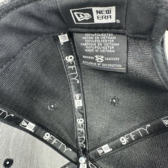 New Era Kansas City Royals KC 9FIFTY MLB Adjustable Snapback Hat Cap Black Grey - Picture 8 of 10